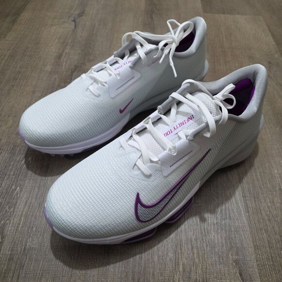 Authentic Nike Infinity Tour NEXT% Golf Shoes men’s size US 12 Style FD0217-102 - Picture 7 of 8